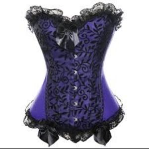 NWT Alivila Y Fashion Corset purple lacey size 5XL